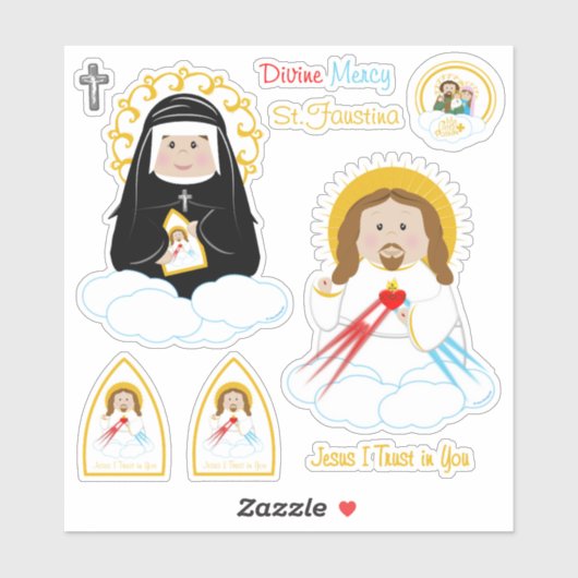 Divine Mercy Sticker (Vel)