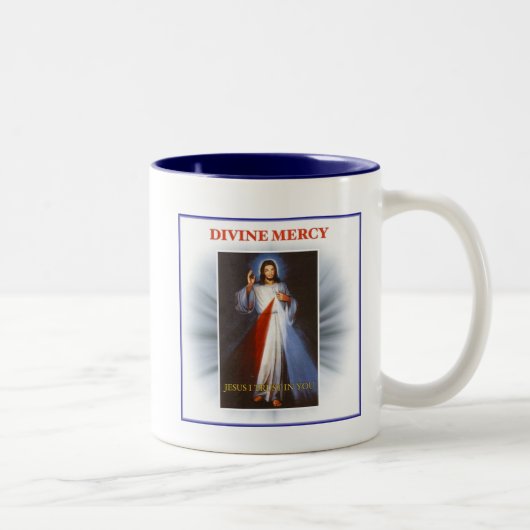 Divine Mercy Tweekleurige Koffiemok (Rechts)