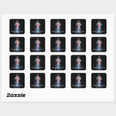 Divine Mercy Vierkante Sticker (Vel)