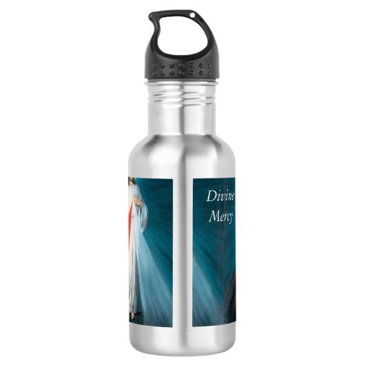 Divine Mercy Waterfles (Achterkant)