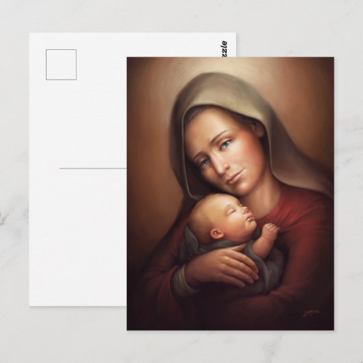 Divine Motherhood Briefkaart (Voorkant / Achterkant)