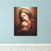 Divine Motherhood Canvas Afdruk (Insitu (Houten vloer))