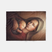 Divine Motherhood Fleece Deken (Voorkant (Horizontaal))