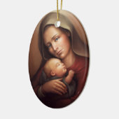 Divine Motherhood Keramisch Ornament (Links)