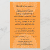 Divine Oranje Impression Vertical Flyer (Achterkant)