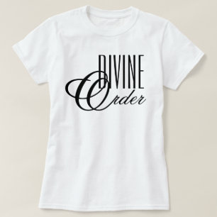 Divine Order 90s minimalistische chic geloof T-shi T-shirt
