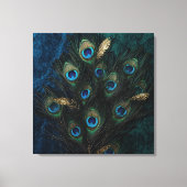Divine Peacock Feathers Wall Art | Boho Spiritual  Canvas Afdruk (Voorkant)