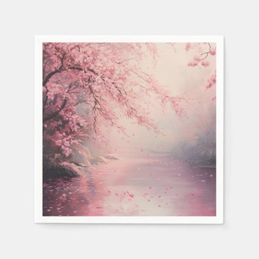 Divine Pink Cherry Blossom Tree Servet (Voorkant)