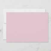 Divine Pink Rose Wedding Save The Date (Achterkant)