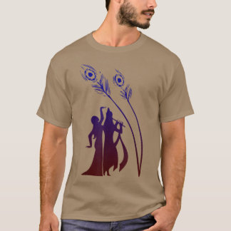 Divine Raas Leela met Radha en Krishna T-shirt