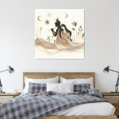 Divine Radha Krishna Canvas Art Afdruk (Insitu (Slaapkamer))