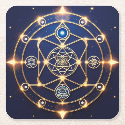 Divine Radiance – 5: Illuminated Universal Energy Kartonnen Onderzetters (Voorkant)