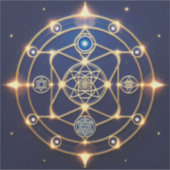 Divine Radiance – 5: Illuminated Universal Energy Sticker (Voorkant)