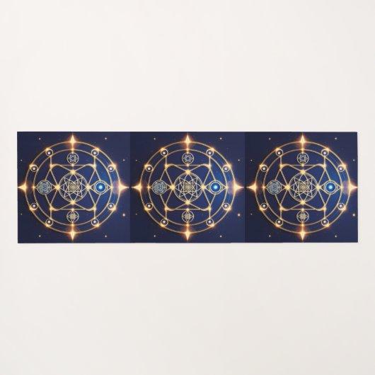 Divine Radiance – 5: Illuminated Universal Energy Yogamat (Achterkant (horizontaal))