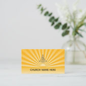 Divine Radiance Pastor Visitekaartje (Staand voorkant)