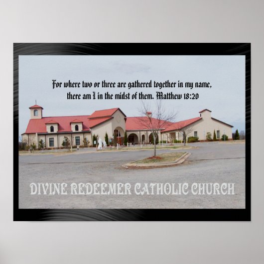 DIVINE REDEEMER CATHOLIC CHURCH-POSTER POSTER (Voorkant)
