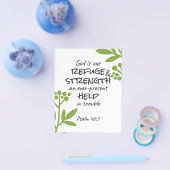 Divine Refuge - Psalm 46:1 voor Spiritueel Comfort Flyer (Enkel)