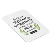 Divine Refuge - Psalm 46:1 voor Spiritueel Comfort Magneet (Rechterzijde)