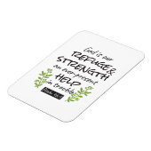 Divine Refuge - Psalm 46:1 voor Spiritueel Comfort Magneet (Linkerzijde)