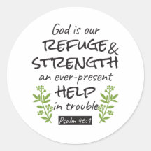 Divine Refuge - Psalm 46:1 voor Spiritueel Comfort