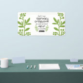 Divine Refuge - Psalm 46:1 voor Spiritueel Comfort Spandoek (Beurs)