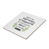 Divine Refuge - Psalm 46:1 voor Spiritueel Comfort Tegeltje (Zijkant)