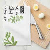 Divine Refuge - Psalm 46:1 voor Spiritueel Comfort Theedoek (Quarter Fold)