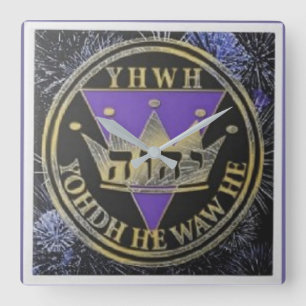 Divine Royal Victory Ceramic Tile Vierkante Klok