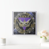 Divine Royal Victory Keramische Tegel Vierkante Klok (Huis)