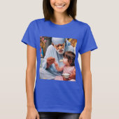 Divine Serenity: Sai Baba Waterverf T-shirt (Voorkant)