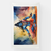 Divine Shiva Banner: Heilige kunst voor je ruimte Spandoek (Verticaal)