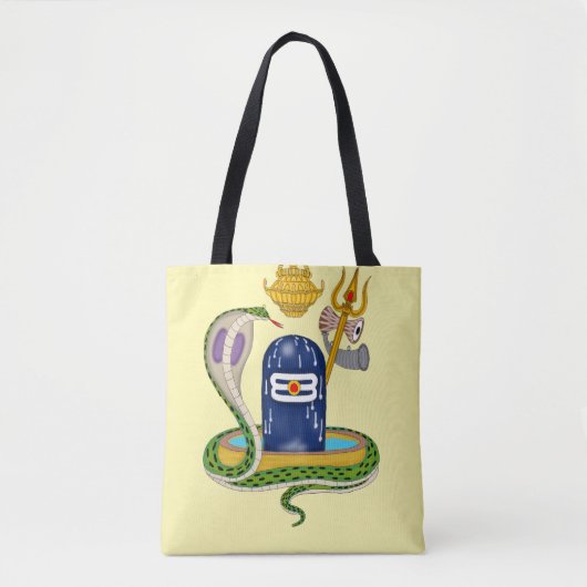 Divine Shivlingam Tote Bag – Spiritual Vibes Every (Voorkant)