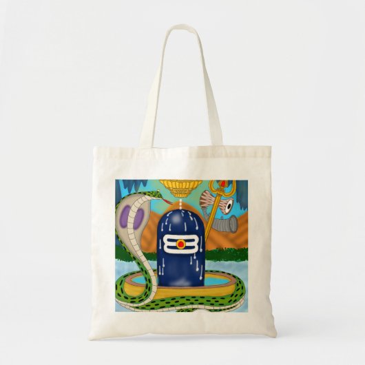 Divine Shivlingam Tote Bag – Spiritual Vibes Every (Voorkant)