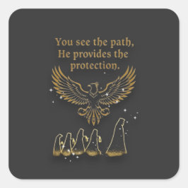 Divine Sight Spirituele Uitrusting Collectie Vierkante Sticker