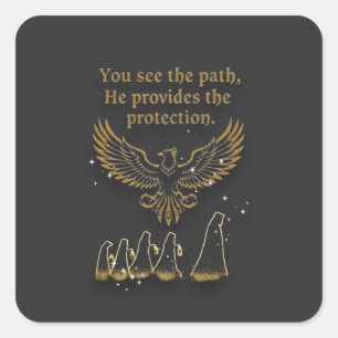 Divine Sight Spirituele Uitrusting Collectie  Vierkante Sticker