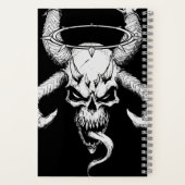 Divine Skull of Death Black Notitieboek (Achterkant)