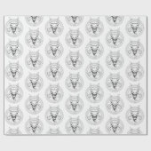 Divine Skull of Death White Cadeaupapier (Vlak)