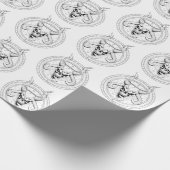 Divine Skull of Death White Cadeaupapier (Hoek)