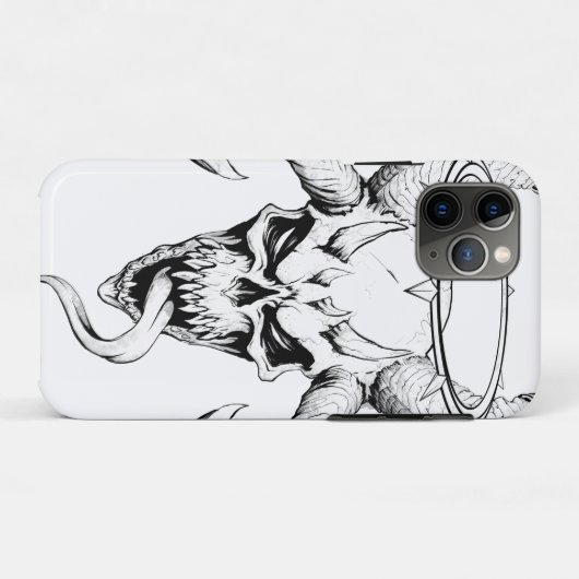 Divine Skull of Death White Case-Mate iPhone Case (Achterkant (horizontaal))