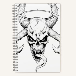 Divine Skull of Death White Notitieboek
