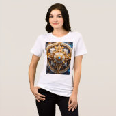 "Divine Sky God Crystal Symbool T-Shirt" Tri-Blend Shirt (Voorkant volledig)