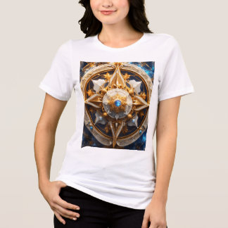 "Divine Sky God Crystal Symbool T-Shirt" Tri-Blend Shirt