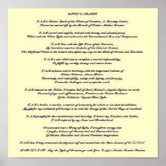 Divine Spark Meditation - Gepersonaliseerd Poster