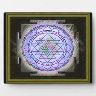 Divine Sri Yantra13 Plaque Fotoplaat