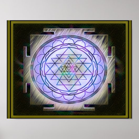 Divine Sri Yantra13 Poster (Voorkant)