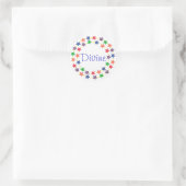 Divine, stickers met kleurrijke sterren (Tas)
