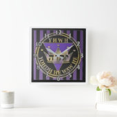 Divine Stripes Square Wall klok (Huis)