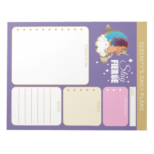 Divine the Unicorn | Moon & Clouds Notitieblok (Voorkant)