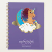 Divine the Unicorn | Moon & Clouds Planner (Voorkant)