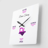 Divine Timing Clock Vierkante Klok (Hoek)